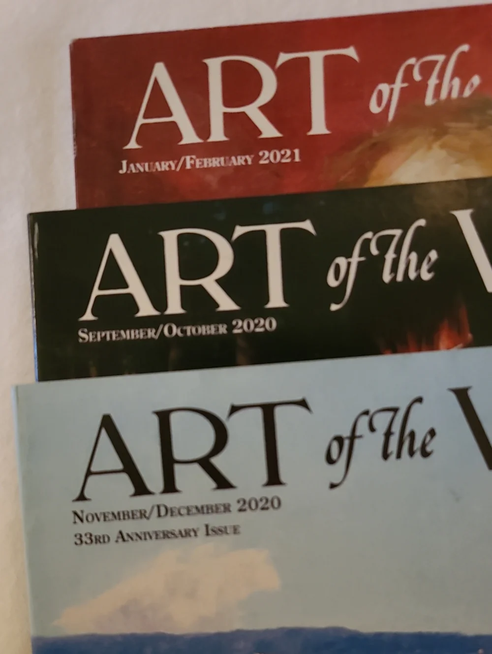Art Of The West 3 Issues, Beautiful Art & Stories Magazine Sept Nv 2020 Jan 2021